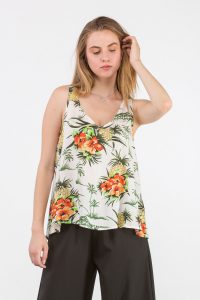 Μπλούζα floral V-λαιμοκοψη