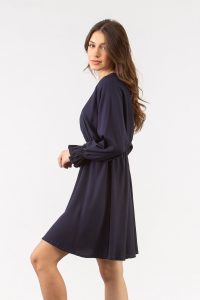 Φόρεμα voile πιέτες - Image 6