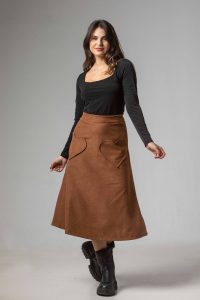 Φούστα twill τσέπες καρδιά