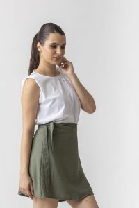 Φούστα mini δετή - Image 3